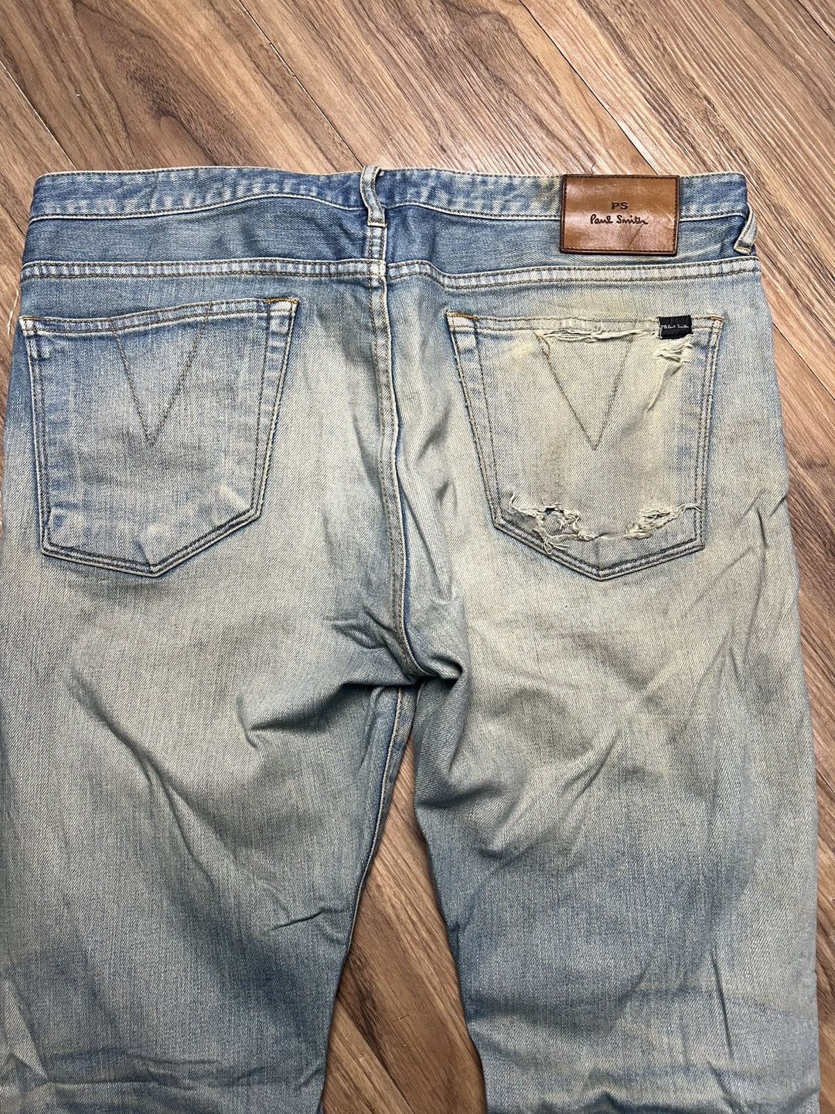 Paul Smith PS Paul Smith Distressed Denim Jeans (41) Size US 35 - 15 Thumbnail
