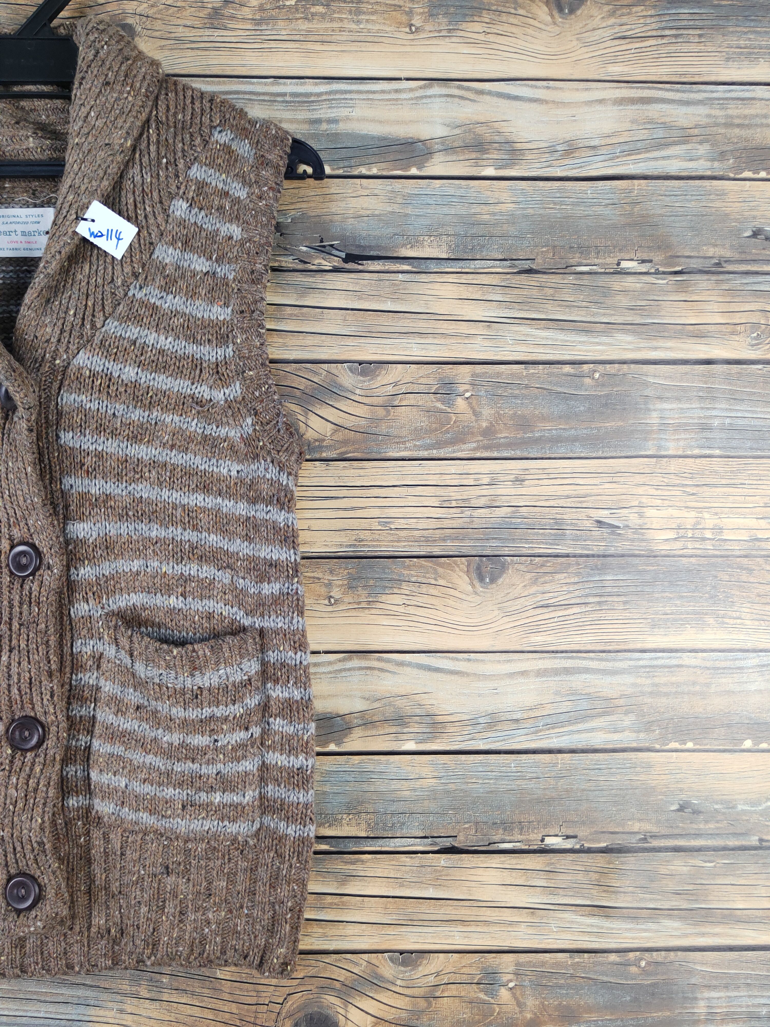 Japanese Brand Heart Market Brown Knitwear Vests #W2114 Size S / US 4 / IT 40 - 5 Thumbnail