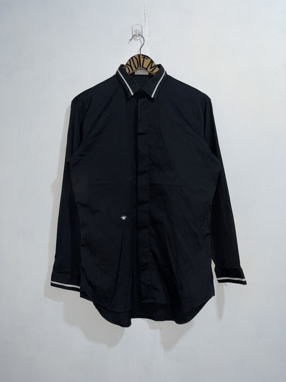 Dior DIOR BEE LOGO BUTTONS DOWN BLACK POLO Size US L / EU 52-54 / 3 - 1 Thumbnail