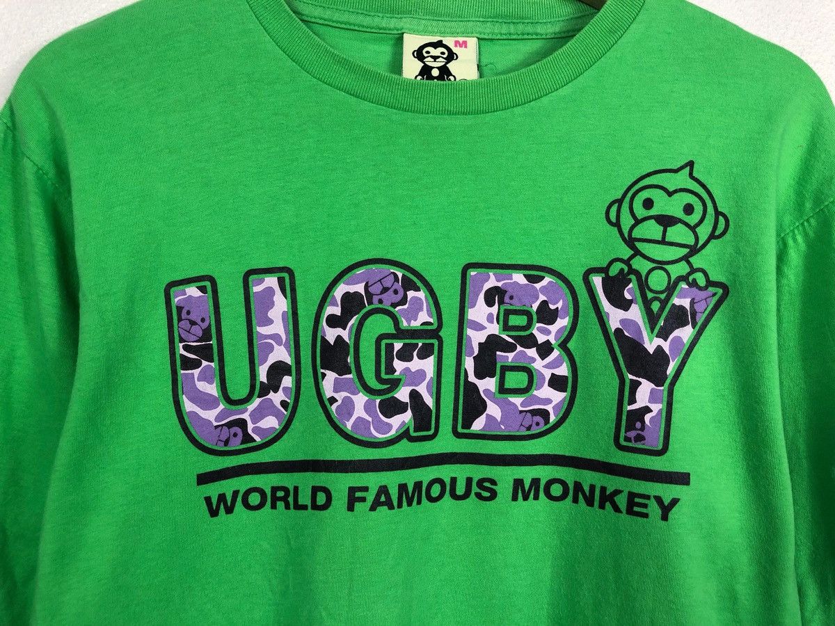 Japanese Brand Rare Uittg Baby World Famous Monkey LS Tee Size US M / EU 48-50 / 2 - 3 Thumbnail