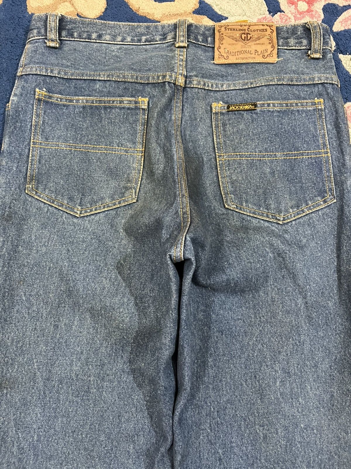 Japanese Brand × Sterling Silver Vintage Jack Serika Tough Cotton Denim Size US 32 / EU 48 - 9 Thumbnail