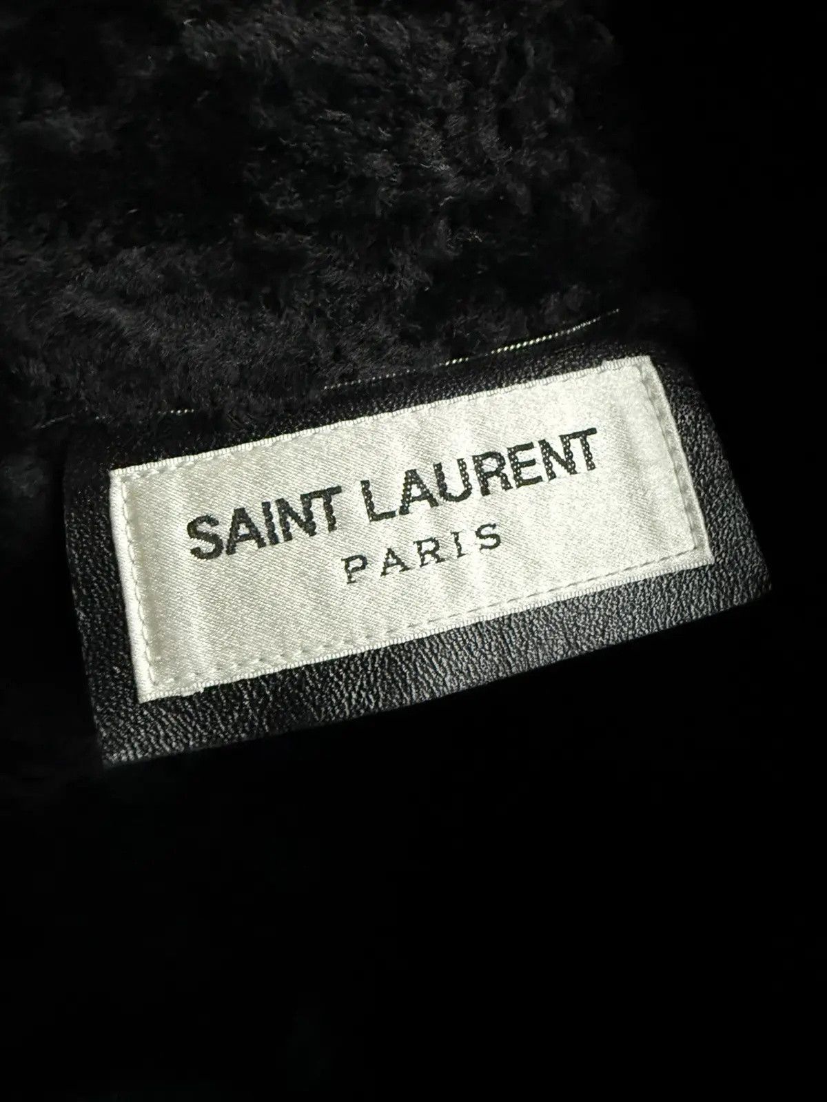 Saint Laurent Paris FW19 Saint Laurent shearling leather MA-1 bomber jacket Size US M / EU 48-50 / 2 - 7 Thumbnail