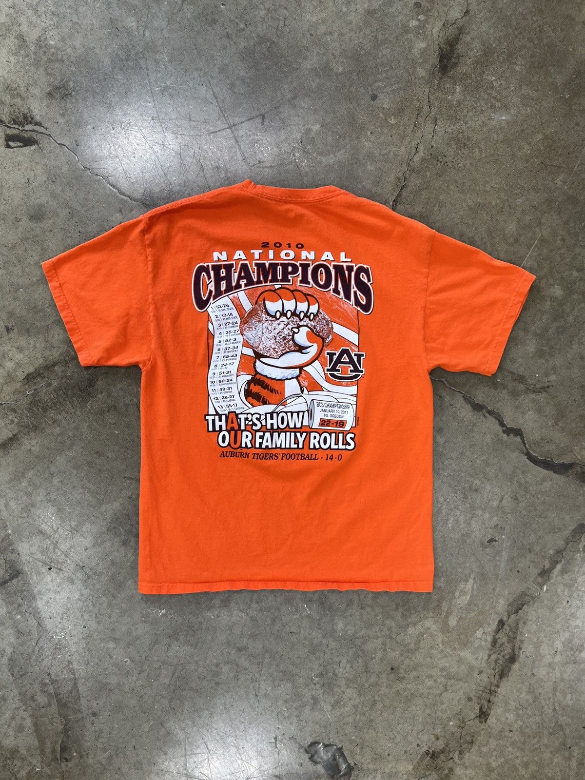 NCAA National Champions Auburn Tigers Football Tee Large Size US L / EU 52-54 / 3 - 2 Thumbnail
