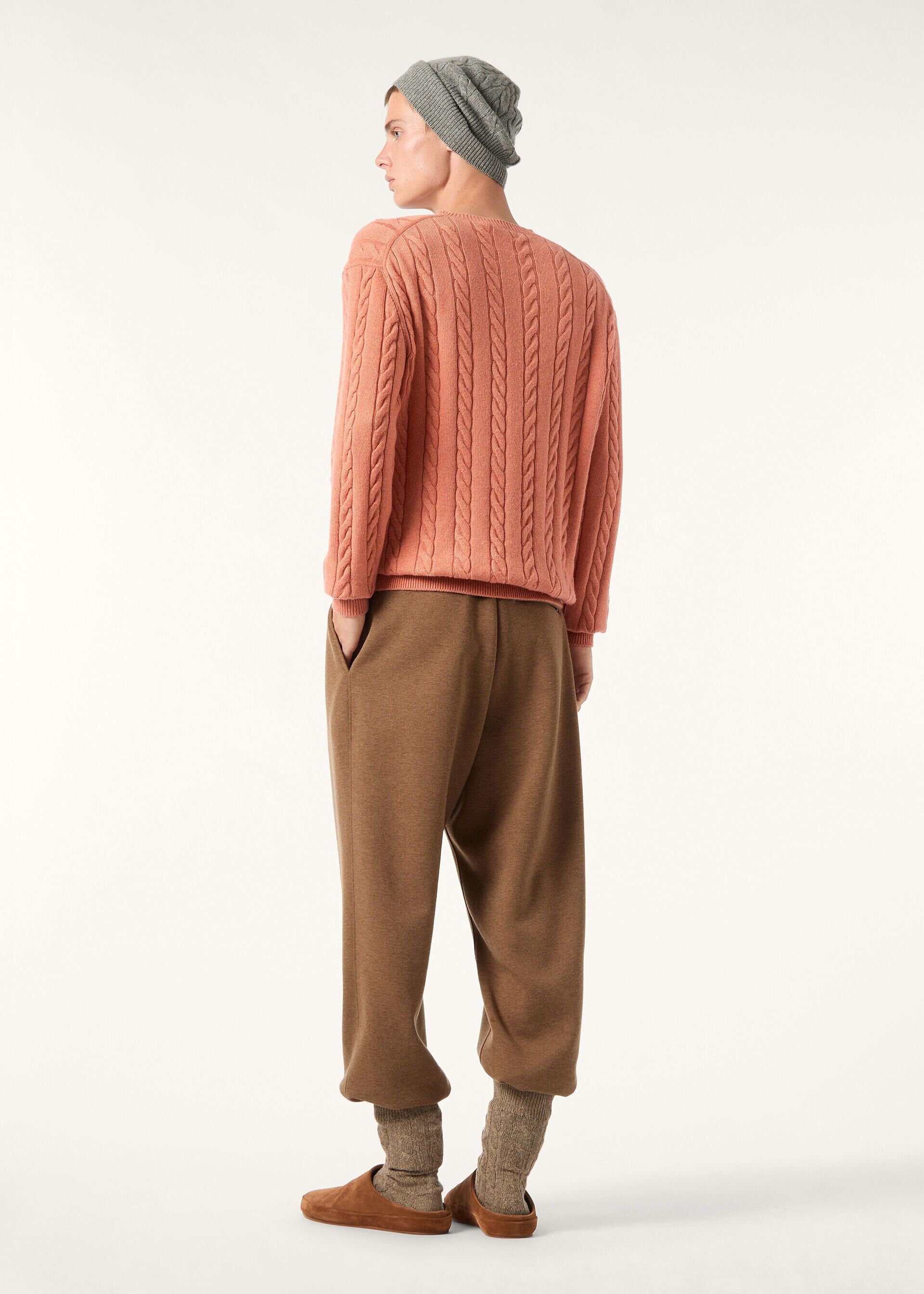 Loro Piana os11x0226 FAQ4517 Cedar Crewneck Sweater Autumn Sunset Mel Size US XL / EU 56 / 4 - 5 Thumbnail