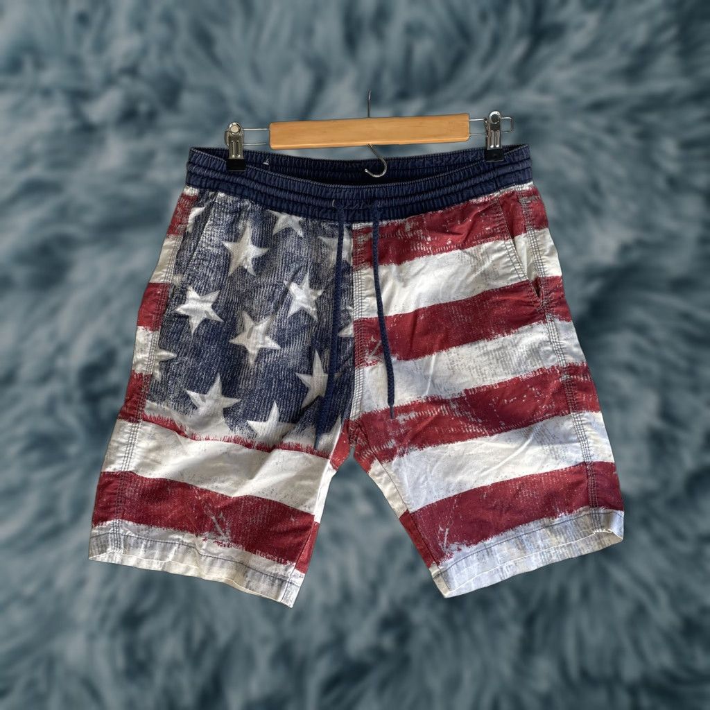 Mossimo Mossimo Trunks Shorts Flag Summer American United States Mens Small S Multicolor Bottom Swim Bottom Men Short Trailing? Size US 29 - 1 Thumbnail