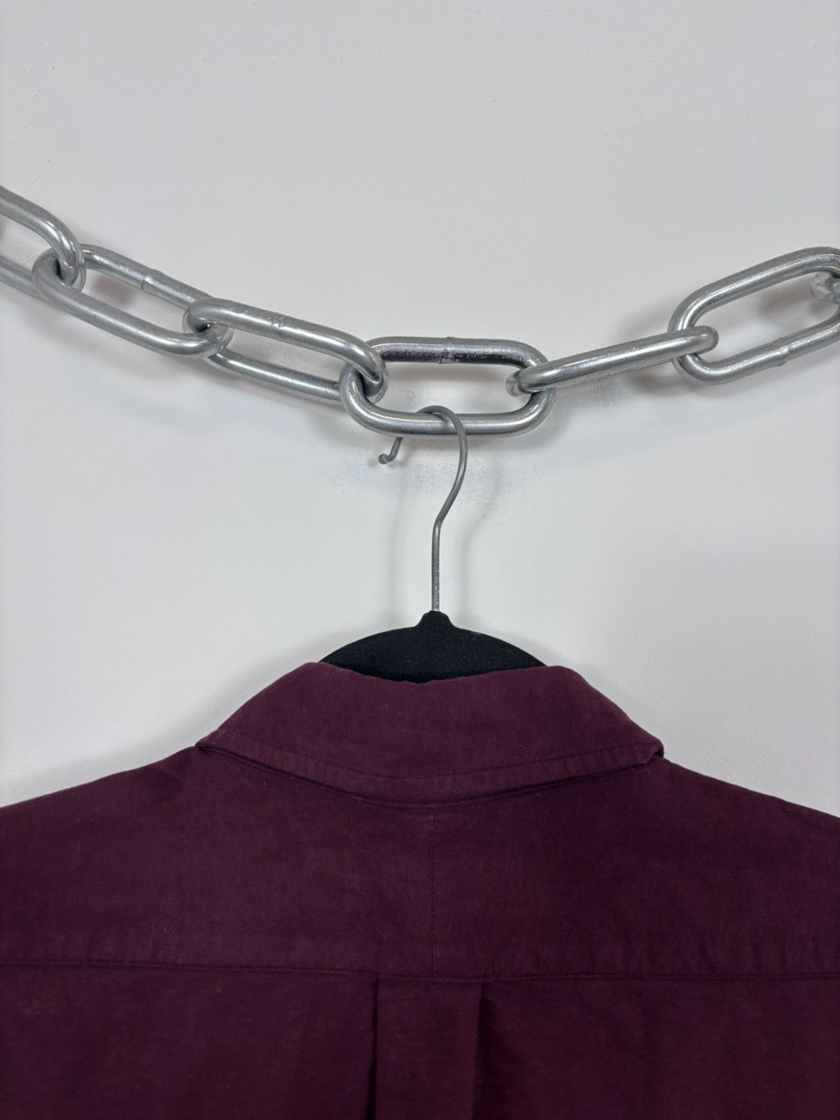 Ralph Lauren Ralph Lauren Men’s Slim Fit Burgundy Long Sleeve Shirt Size US XL / EU 56 / 4 - 17 Thumbnail
