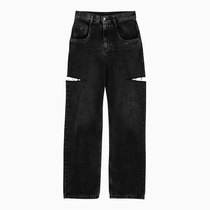Maison Margiela Maison Margiela Black Denim Jeans With Side Rips | Grailed