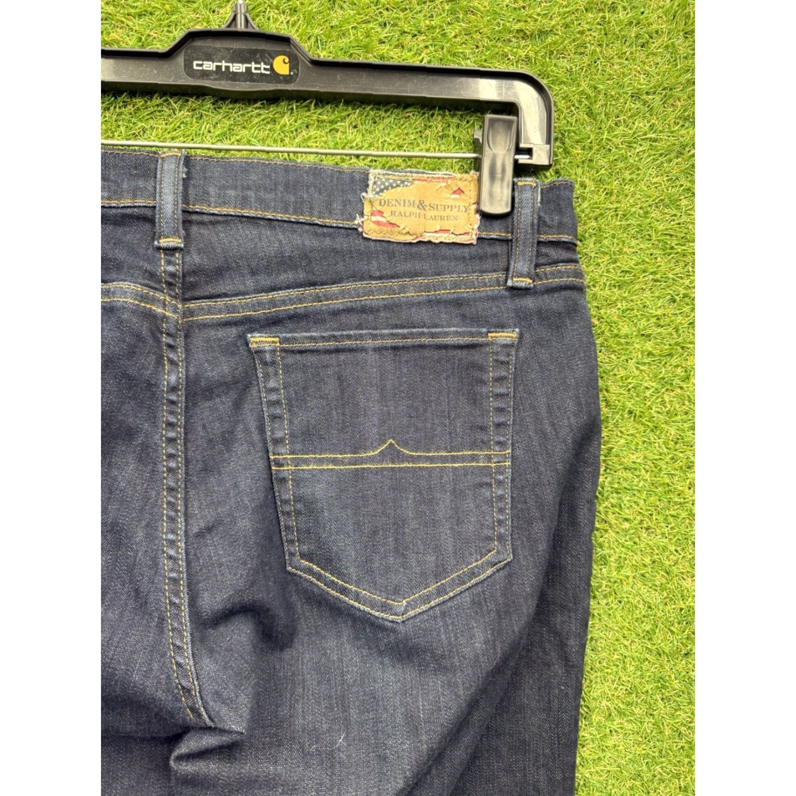 Polo Ralph Lauren Polo Jeans RL Classic Fit Straight Leg Dark Denim Company Jeans Womens 31x32 Size 24" / US 00 / IT 34 - 3 Thumbnail