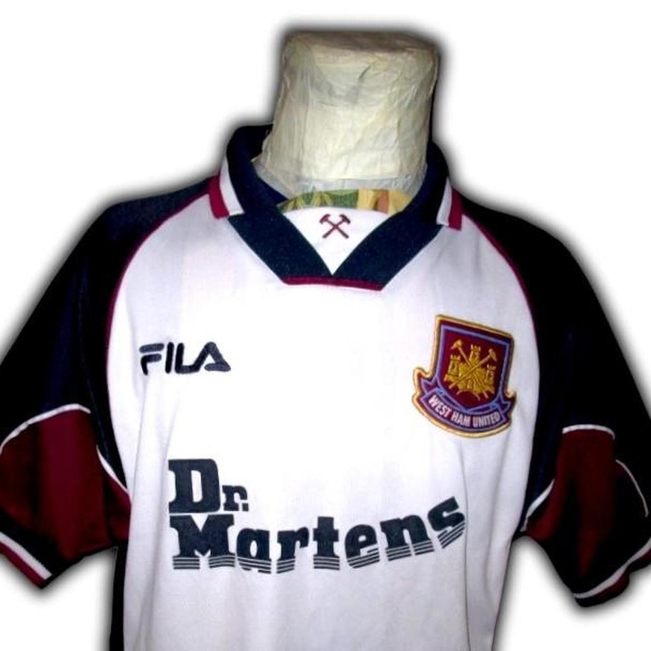 Fila Fc West Ham United 1999 2000 2001 Away Shirt Jersey trikot Size US M / EU 48-50 / 2 - 4 Thumbnail