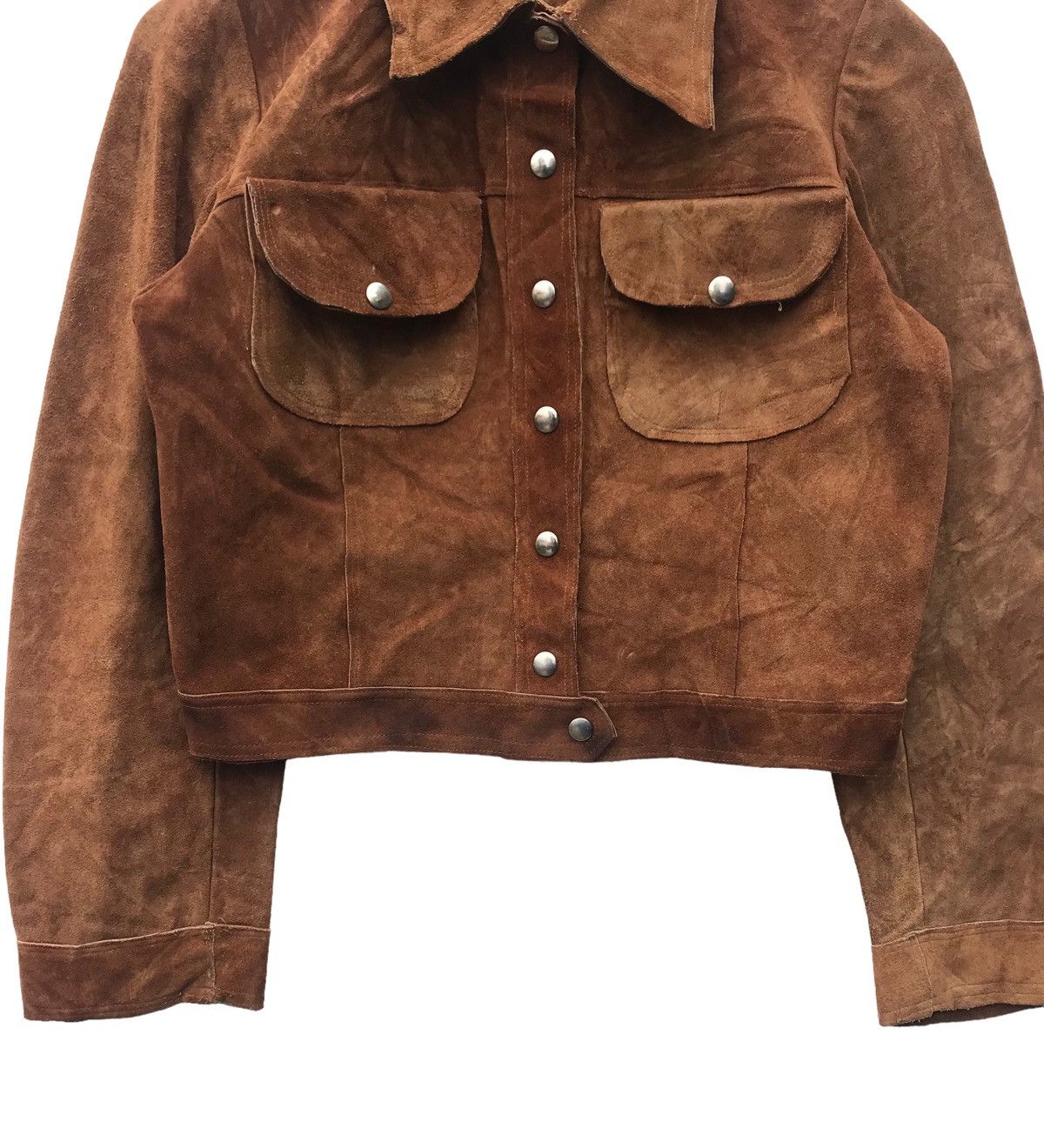Leather Custom Made Women Suede Leather Jacket Size M / US 6-8 / IT 42-44 - 2 Thumbnail