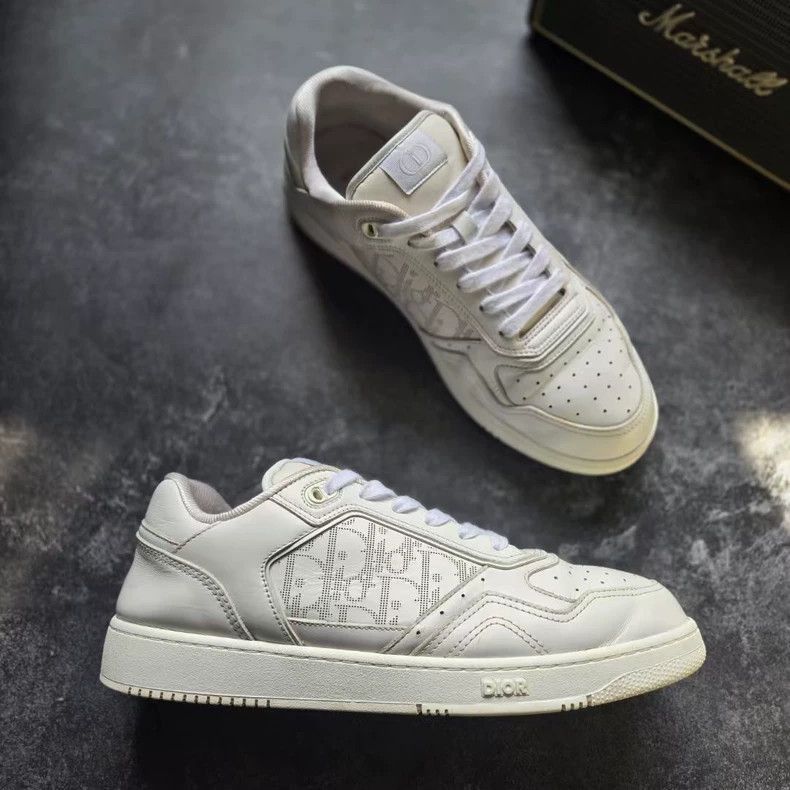 Dior DIOR B27 White Printed Sneakers Size 44-2506 Size US 10 / EU 43 - 5 Thumbnail