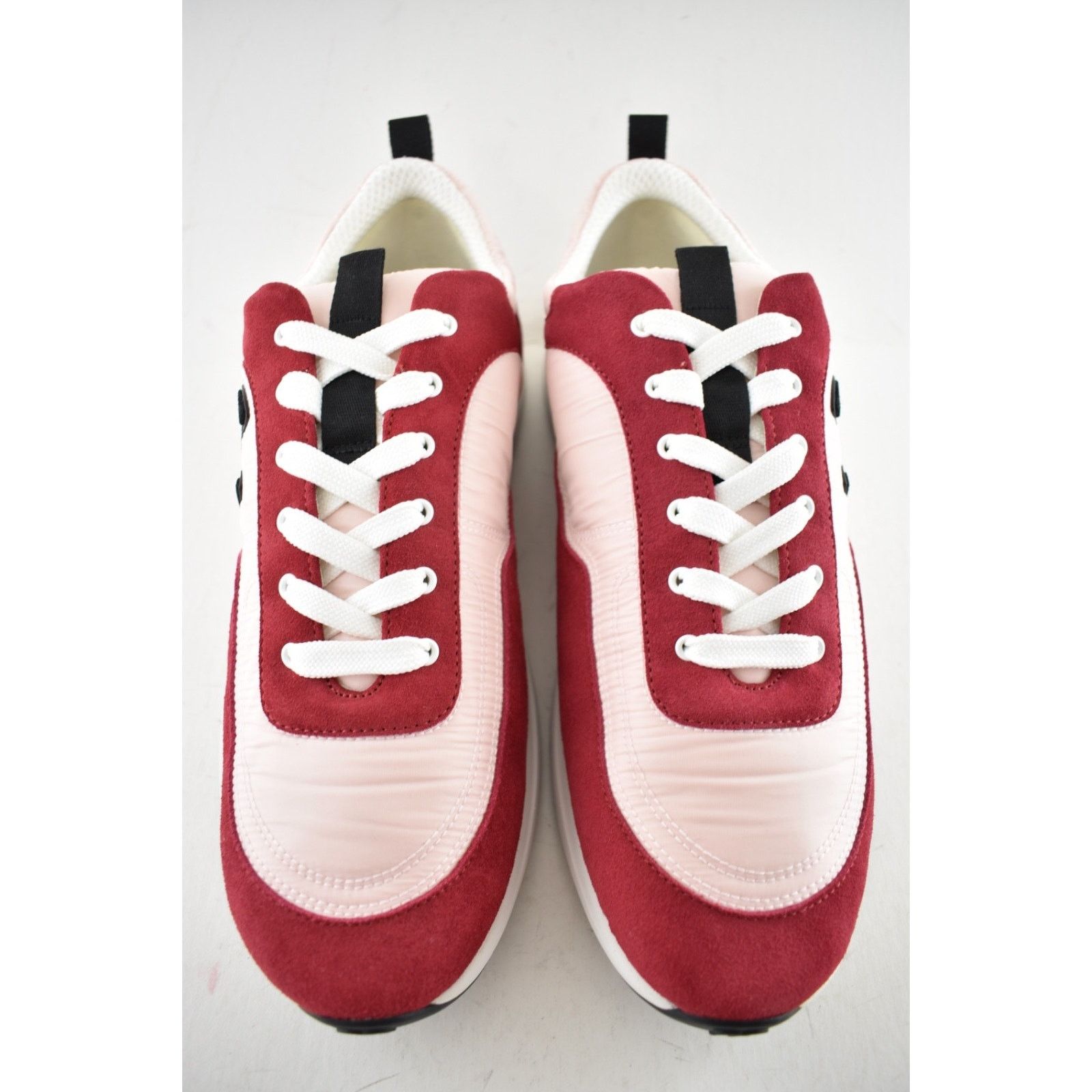 Chanel Chanel 21P Mens Pink Black White CC Logo Low Top Lace Up Size US 11 / EU 44 - 7 Thumbnail