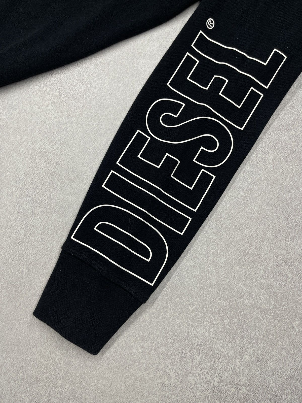 Diesel Mens Diesel UMLT Brandon Felpa Hoodie Black Big Logo Size M Size US M / EU 48-50 / 2 - 6 Thumbnail