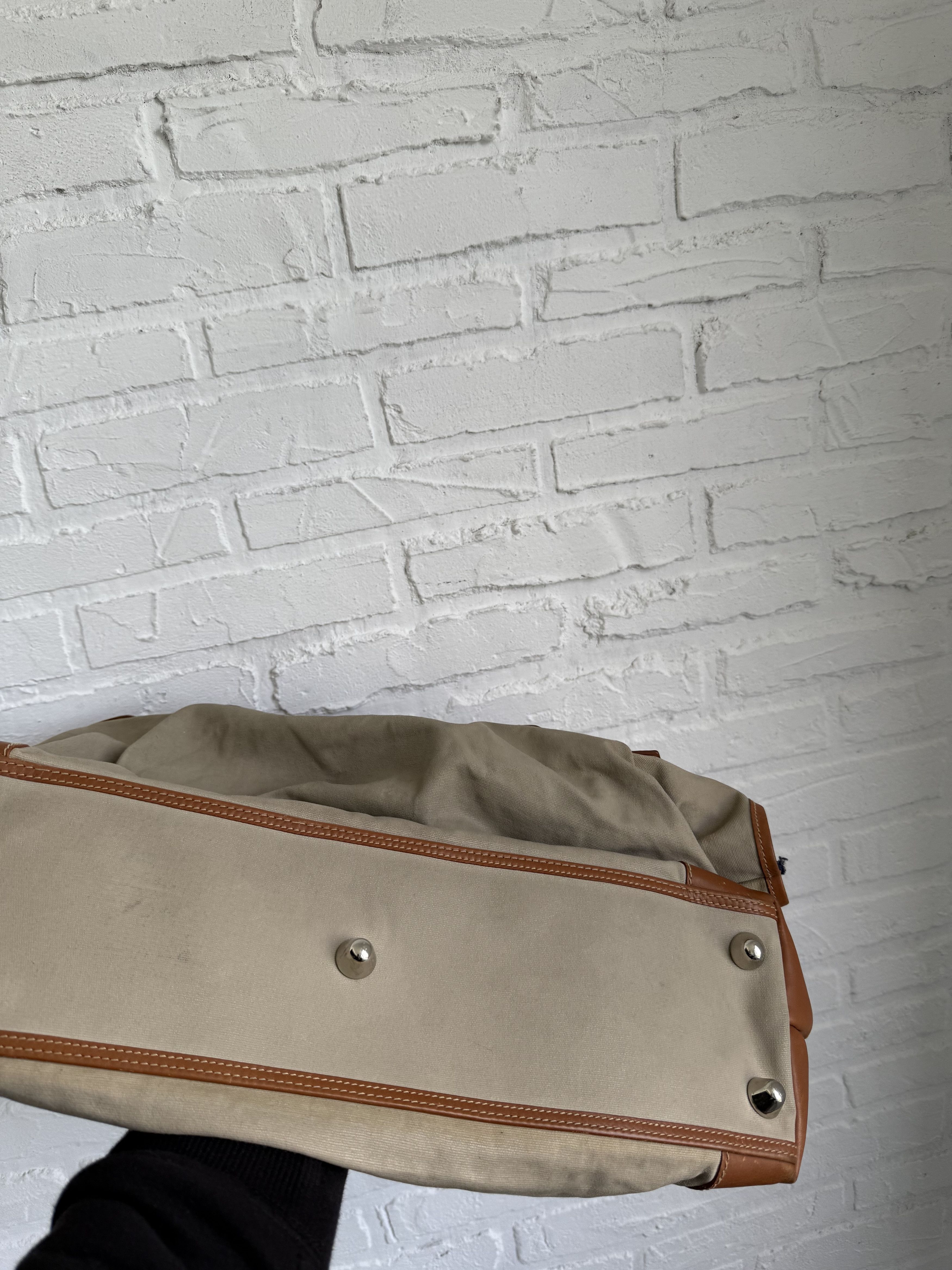 Gucci Vintage 80s Gucci canvas leather tote bag Sail Nautical Size ONE SIZE - 18 Thumbnail