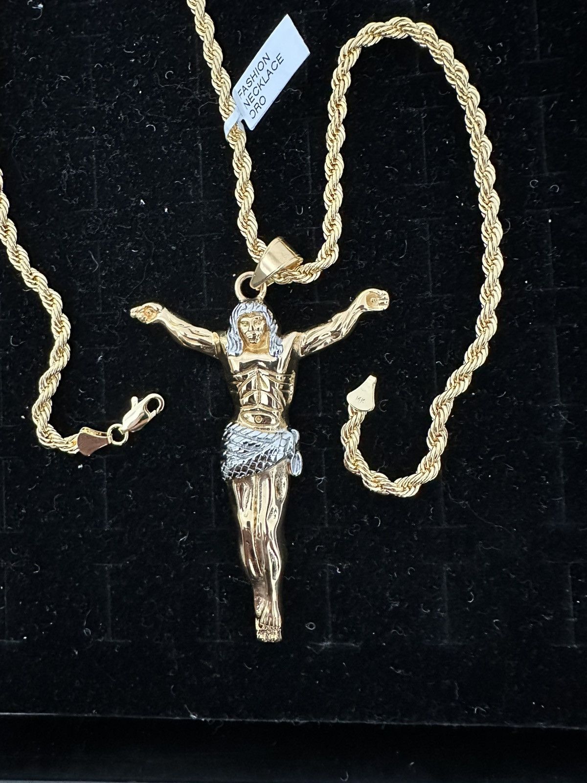 Other New gold plated jesus pendant and chain Size ONE SIZE - 9 Thumbnail