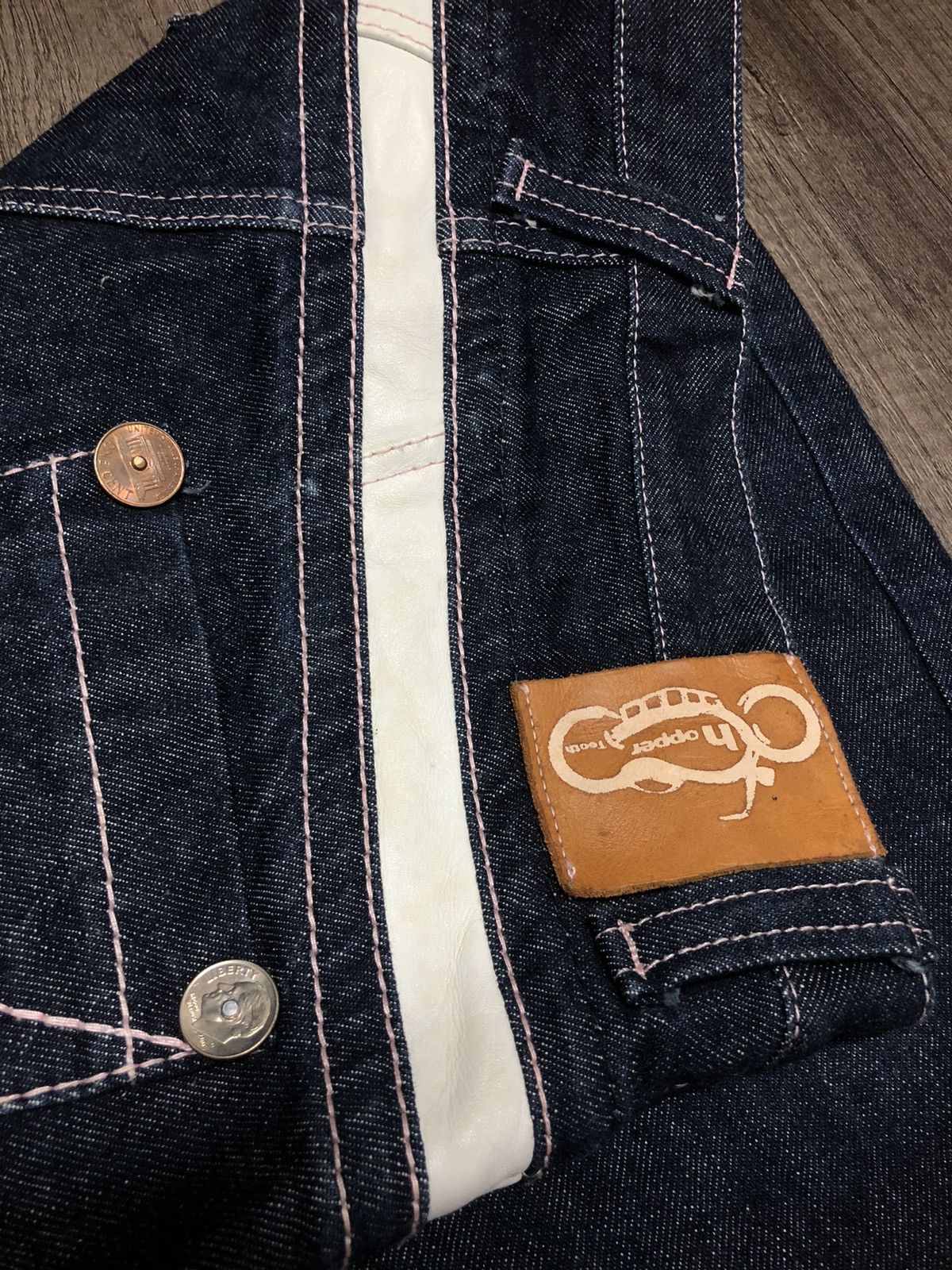 Designer × Japanese Brand × Vintage Vintage Chopper Tooth Denim Jeans Rare Design Unisex Size US 30 / EU 46 - 17 Thumbnail