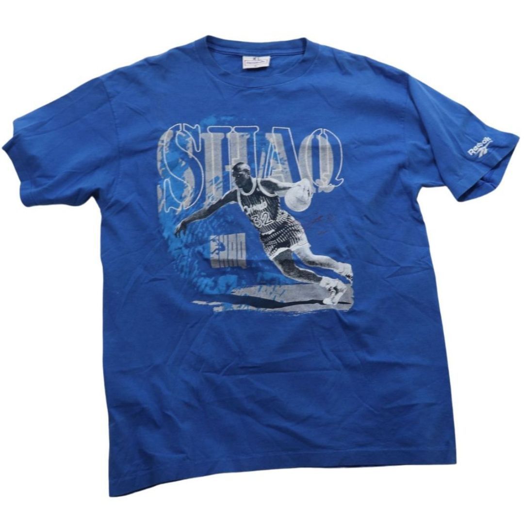 image of NBA x Reebok Vintage Shaquille O'neal Reebok Tee (Xl) in Blue, Men's