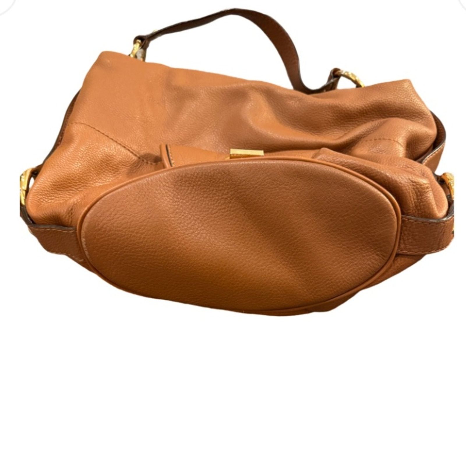Michael Kors Michael Kors Fulton Large Pebbled Leather Shoulder Bag Brown Size ONE SIZE - 3 Thumbnail