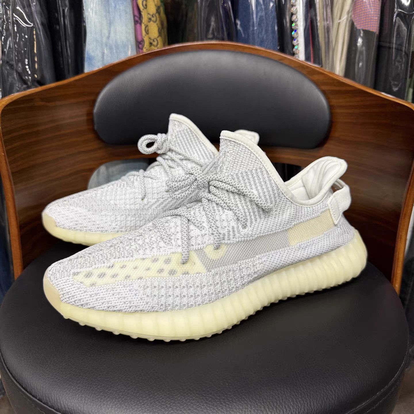 Adidas adidas Yeezy Boost 350 V2 "Static" (Non‑Reflective) K15 Size US 11.5 / EU 44-45 - 1 Thumbnail