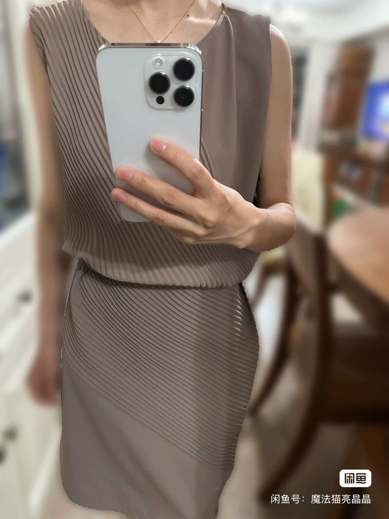 Issey Miyake Issey Miyake A pale pink dress Size M / US 6-8 / IT 42-44 - 8 Thumbnail