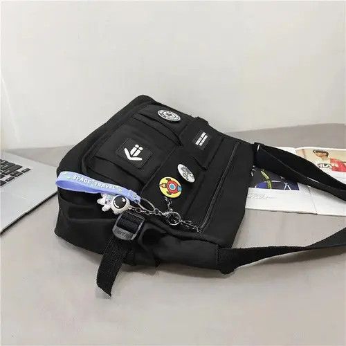 Vintage Harajuku Men Nylon Crossbody Bags Size ONE SIZE - 4 Thumbnail