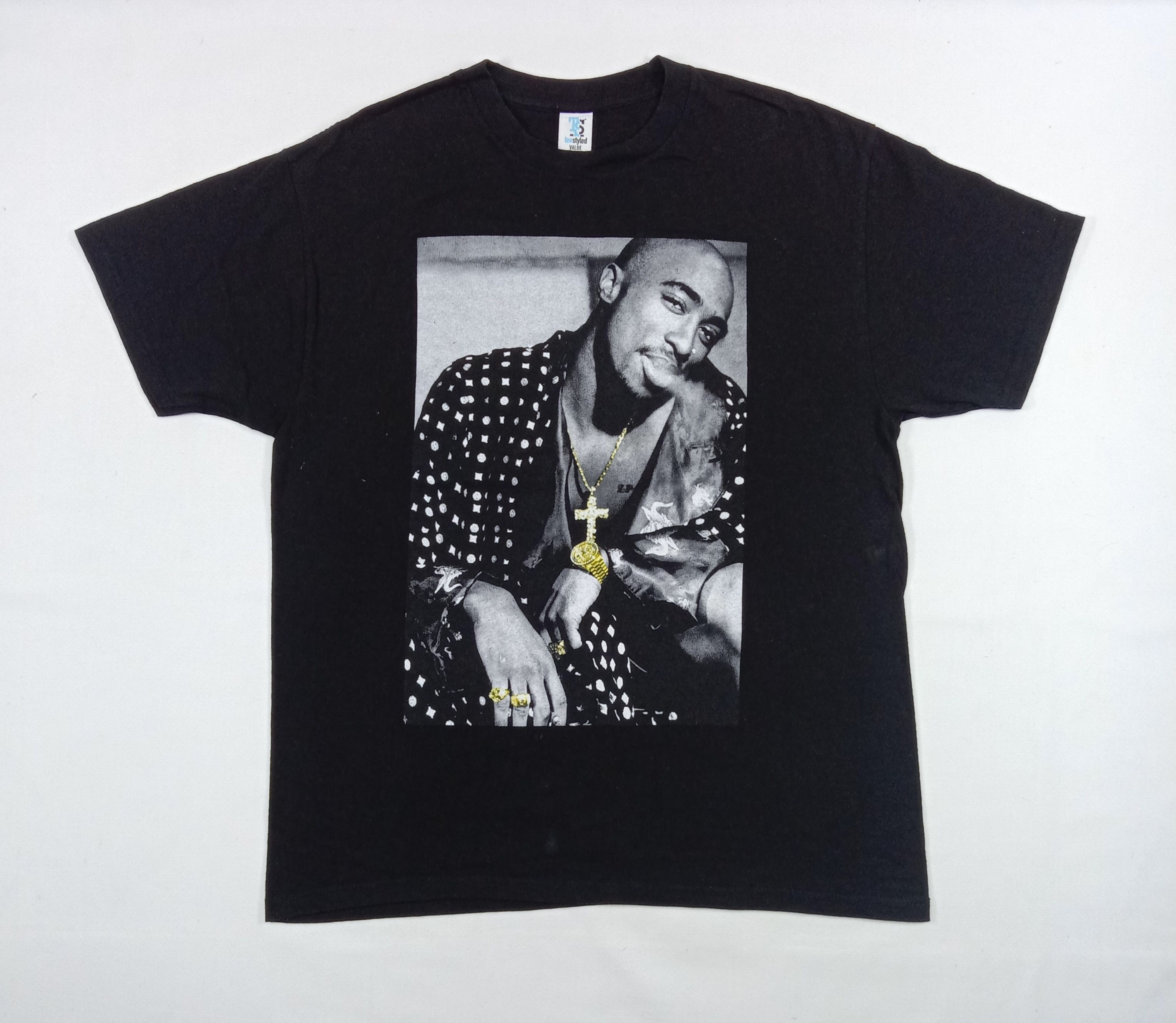 Rap Tees Vintage Tupac Photo Rap T Shirt Size US L / EU 52-54 / 3 - 1 Thumbnail