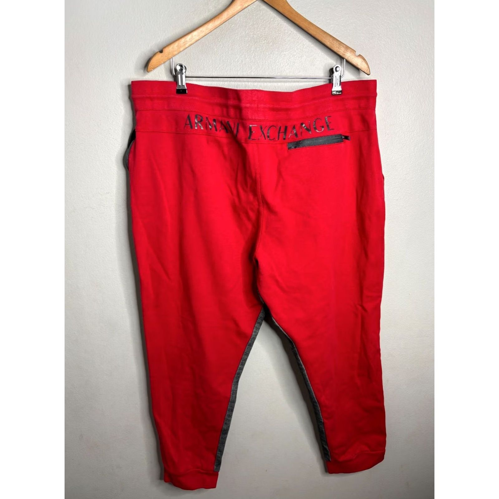 Armani Exchange Armani Exchange Pants Sweatpants Jogger Drawstring Men's 2XL Red Size US 39 - 5 Thumbnail