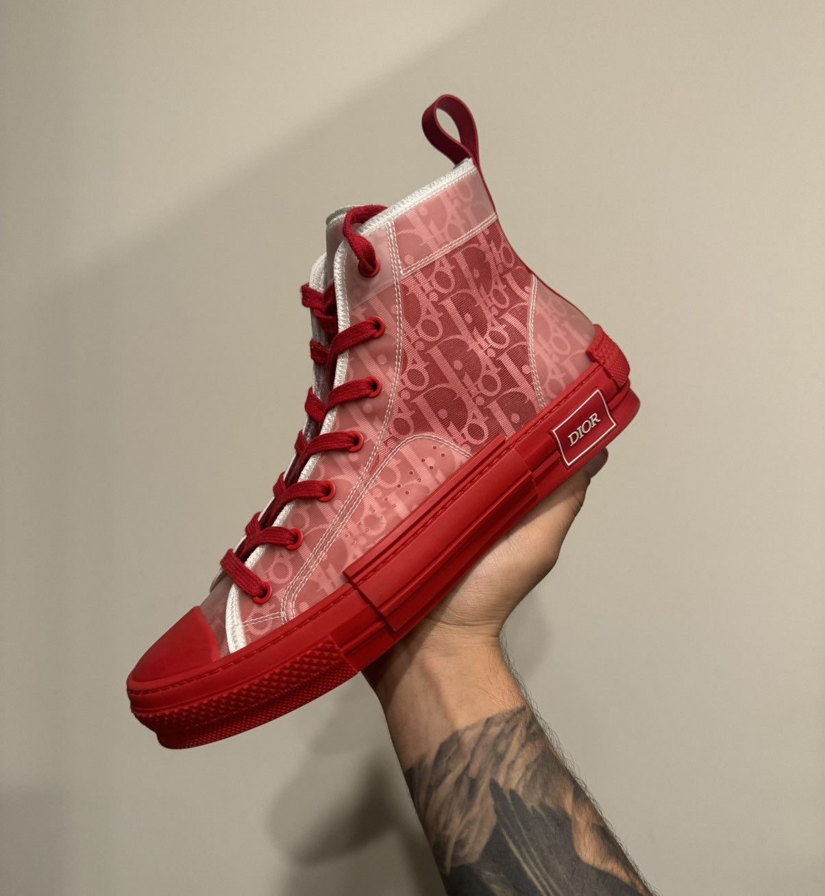 DIOR B23 Sneaker High Red
