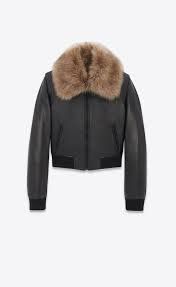 Saint Laurent Paris o1bcso1str1224 Jacket In Lambskin And Shearling in Black Size M / US 6-8 / IT 42-44 - 1 Preview