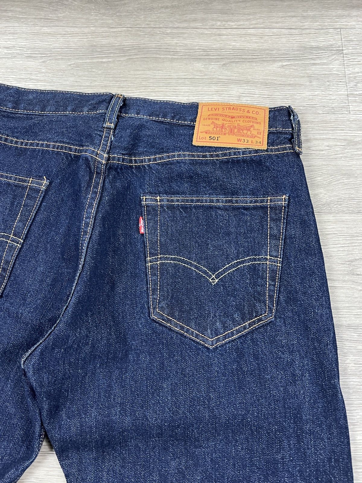 Levi's Mens Jeans Levi's 501 Original Straight Fit Big E Size 33/34 Size US 33 - 3 Thumbnail