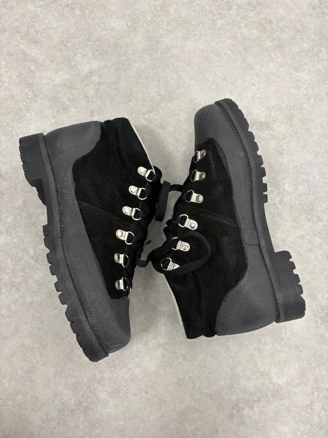 Yohji Yamamoto Yohji Yamamoto Y’s Black Suede Hiking Boots Size US 7 / EU 40 - 6 Thumbnail