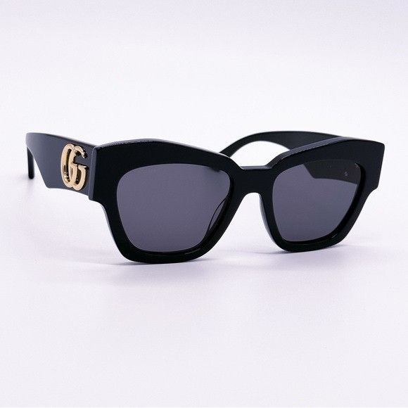 Gucci NEW GUCCI SUNGLASSES GG1422S 001 WOMEN SQUARE BLACK EYEWEAR Size ONE SIZE - 5 Thumbnail
