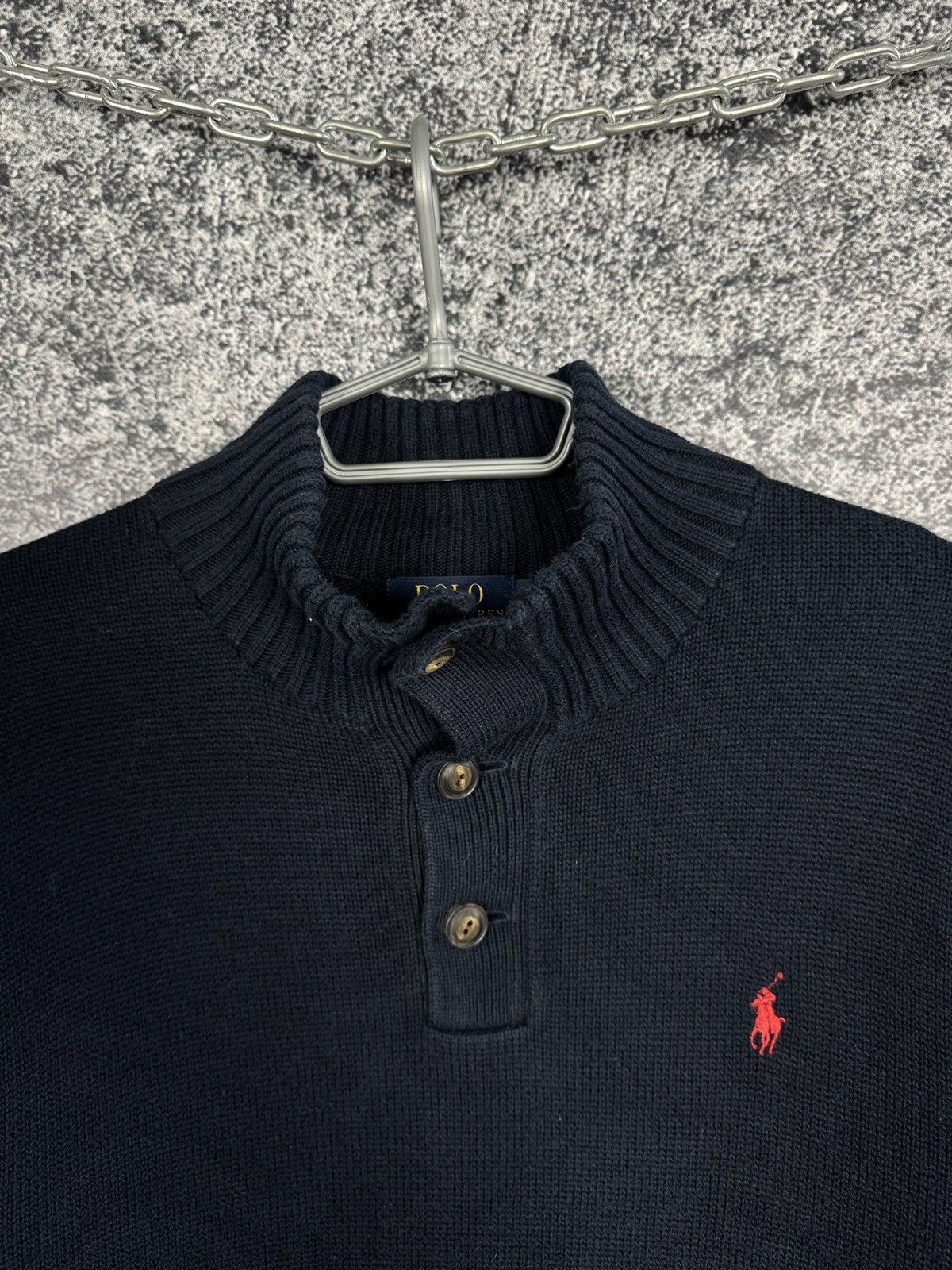 Polo Ralph Lauren Polo Ralph Lauren Knit Sweater 1/4 Button Collar Size L Size US L / EU 52-54 / 3 - 6 Thumbnail