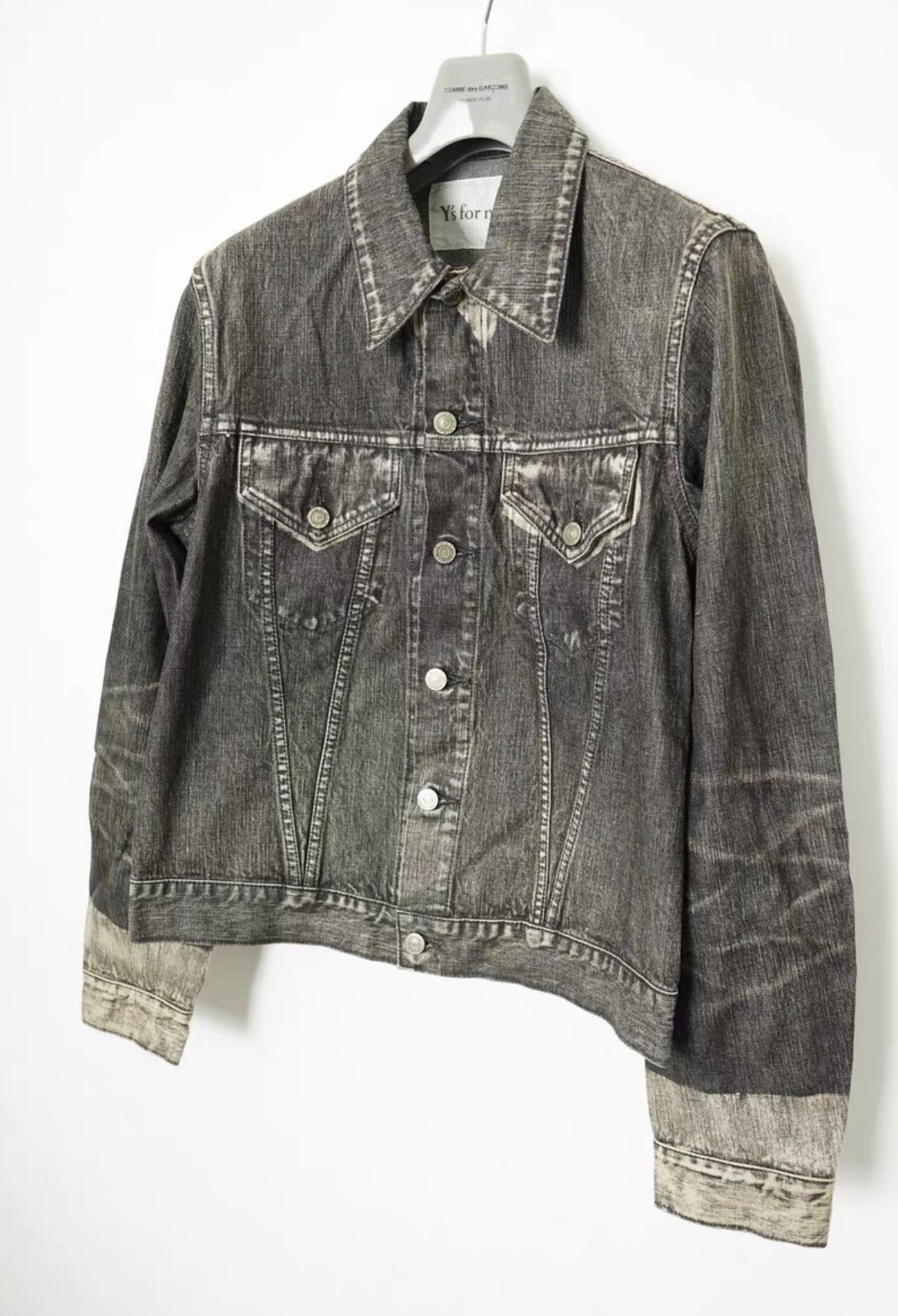 Yohji Yamamoto Yohji Yamamoto Y's for Men Faded Denim Jacket Size US S / EU 44-46 / 1 - 3 Thumbnail