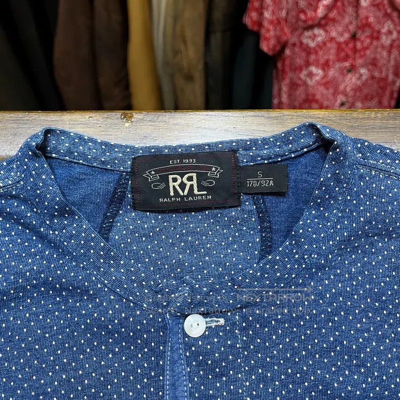 RRL Ralph Lauren RRL Ralph Lauren Blue dyed Henry shirt base shirt Size US S / EU 44-46 / 1 - 3 Thumbnail