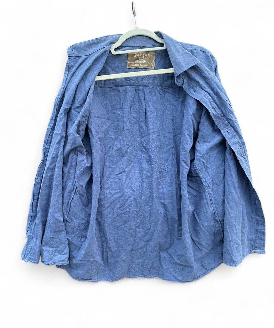 Other Vintage Men's Classic Blue Button-Up Shirt Rustic Outfitters Size US XL / EU 56 / 4 - 4 Thumbnail