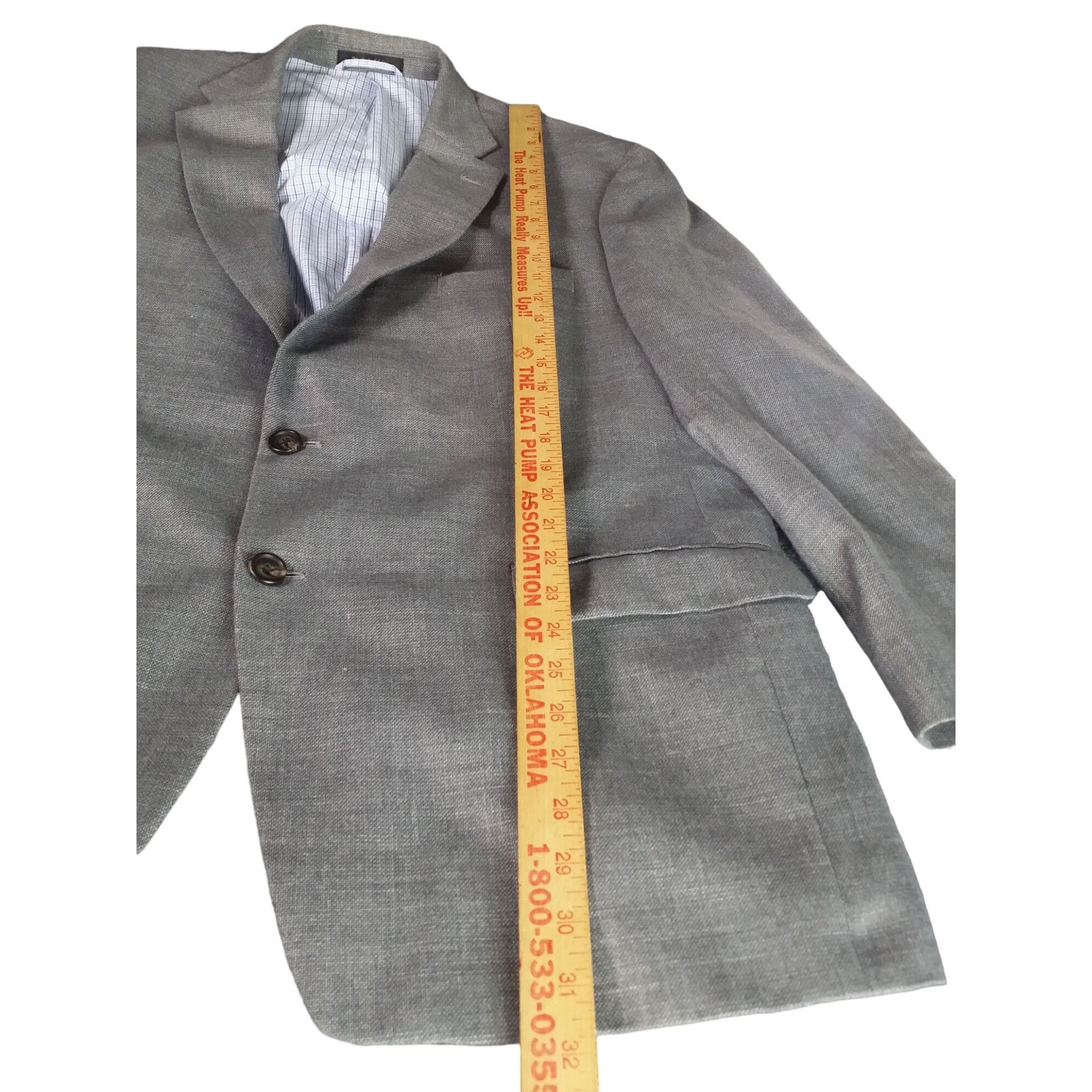 Lauren Ralph Lauren Lauren Ralph Lauren Blazer Men Sz 46R Gray 2 Button Designer Size 46R - 3 Thumbnail