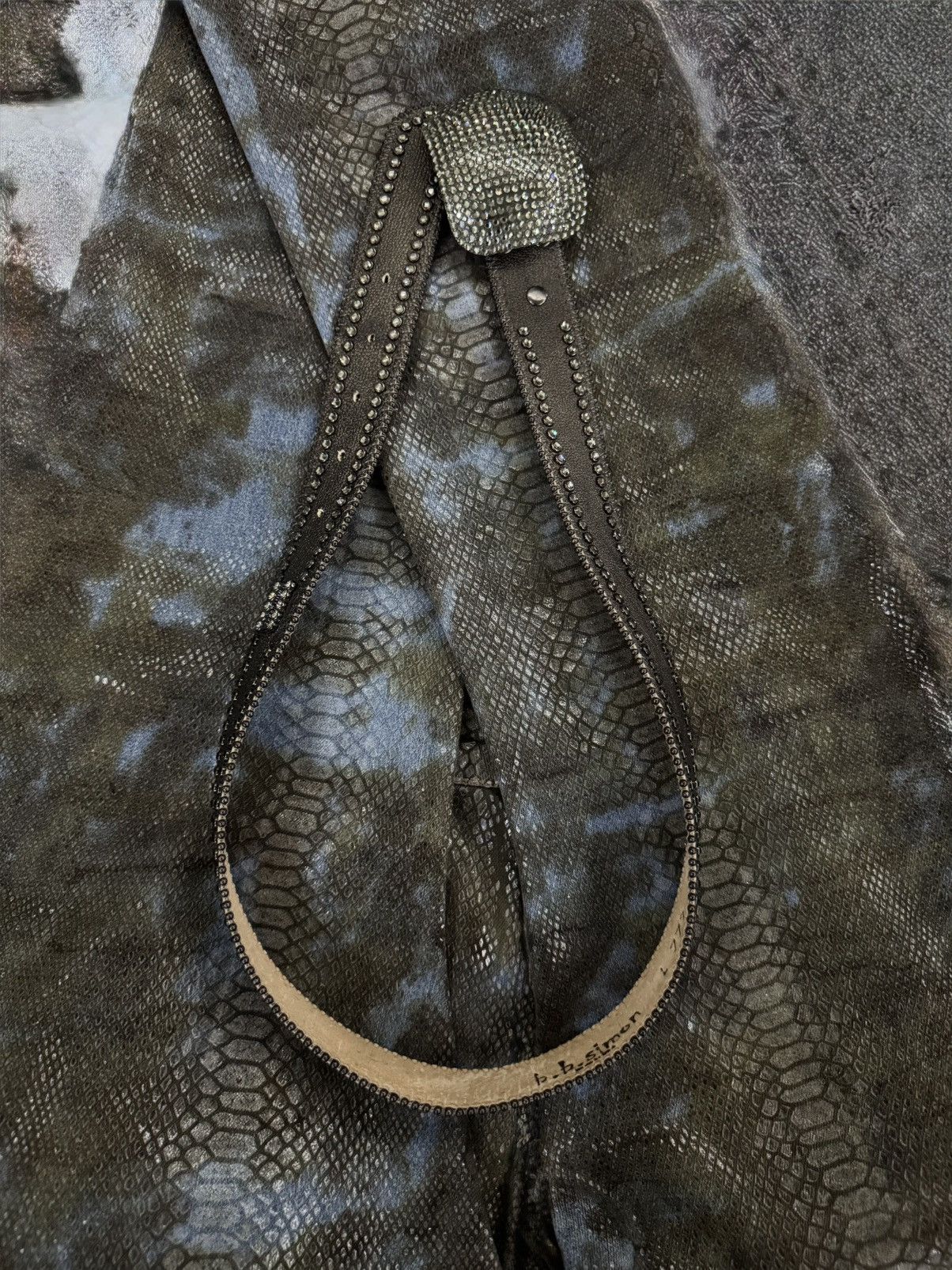 B.B. Simon Brown BB belt, big buckle Size 32 - 6 Thumbnail