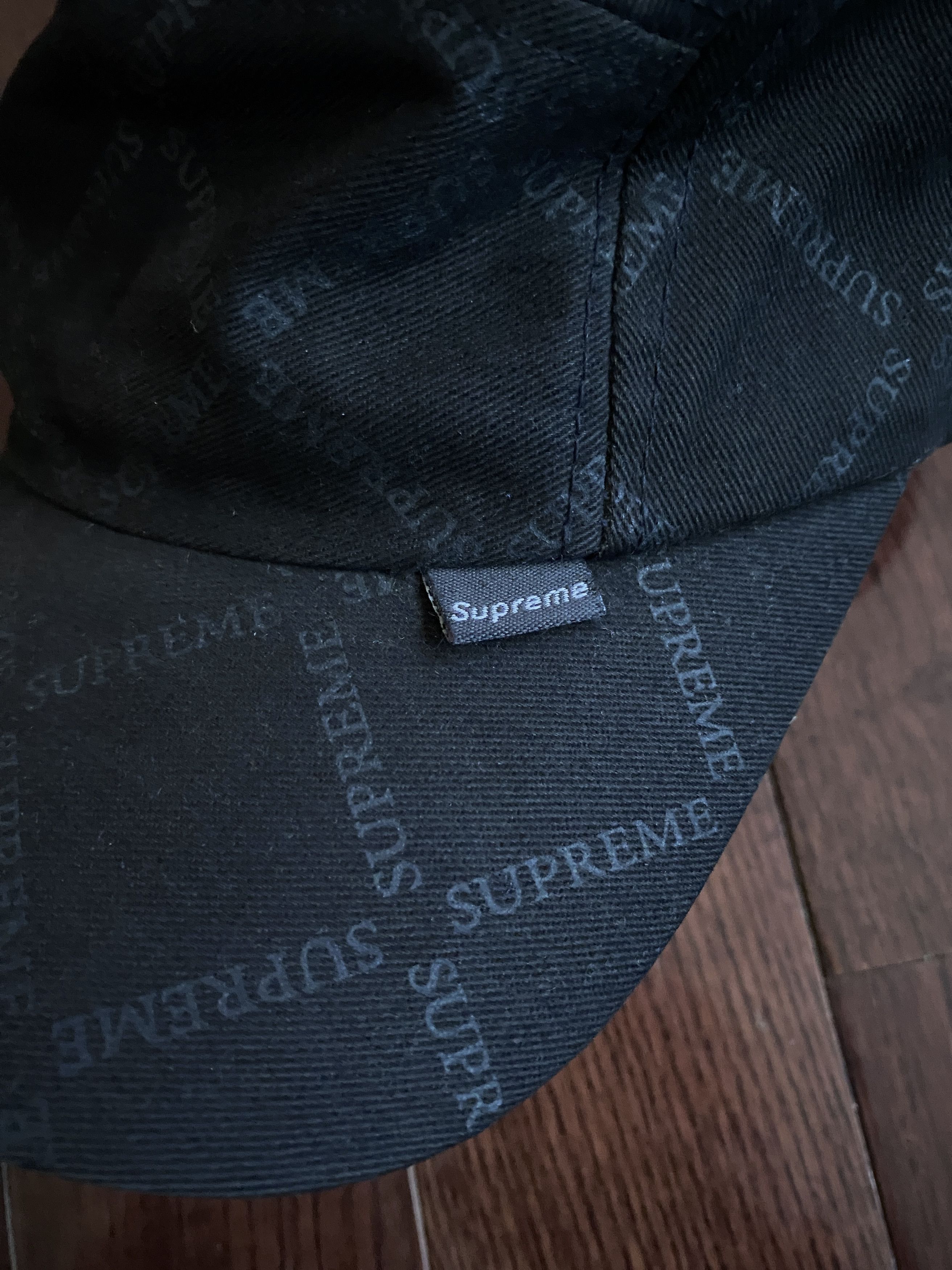 Supreme Gucci Monogram Rip Camp Cap Size ONE SIZE - 2 Thumbnail