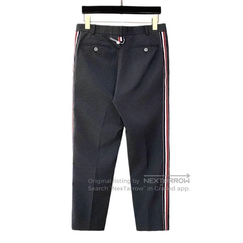 Thom Browne Thom Browne size 1 Side Striped Cotton Casual Pants Dark Gr Size US 28 / EU 44 - 2 Thumbnail