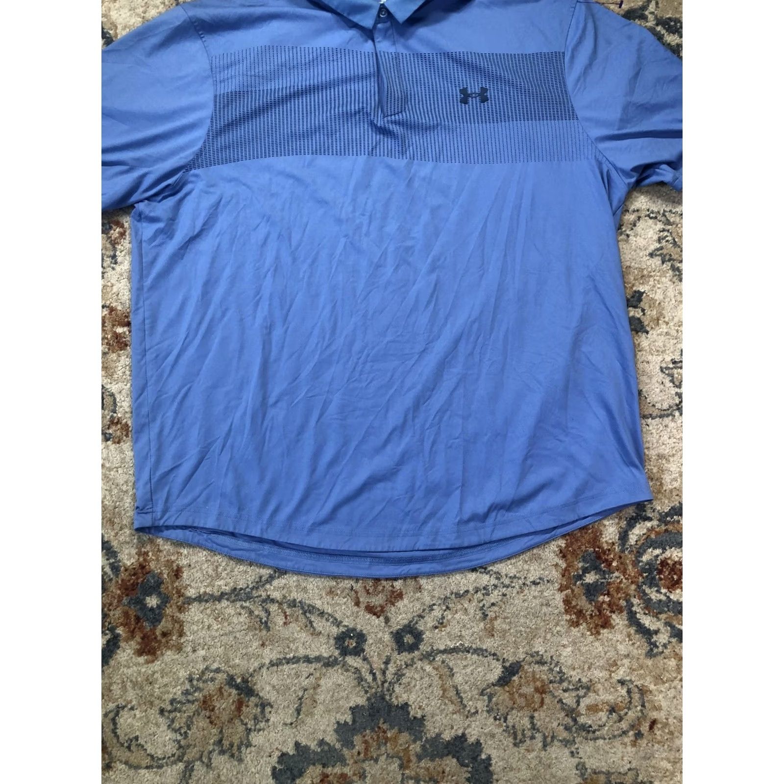 Under Armour Under Armour Iso-Chill Polo Shirt Mens 2XL Blue Golf Short Sleeve Performance Shirt Size US XXL / EU 58 / 5 - 5 Thumbnail