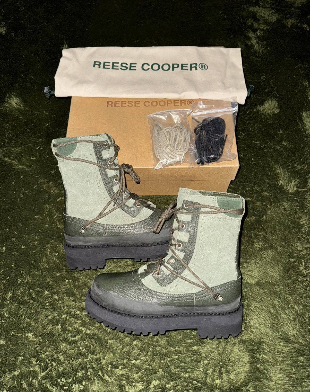 Reese Cooper [41] REESE COOPER vibram Runnier Duck Boots Olive Size US 8 / EU 41 - 1 Thumbnail