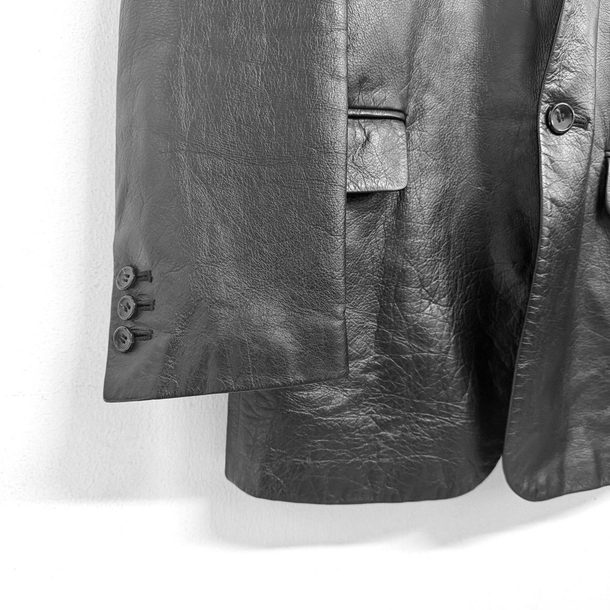 Yohji Yamamoto Yohji Yamamoto AAR Leather Blazer jacket Size US L / EU 52-54 / 3 - 4 Thumbnail