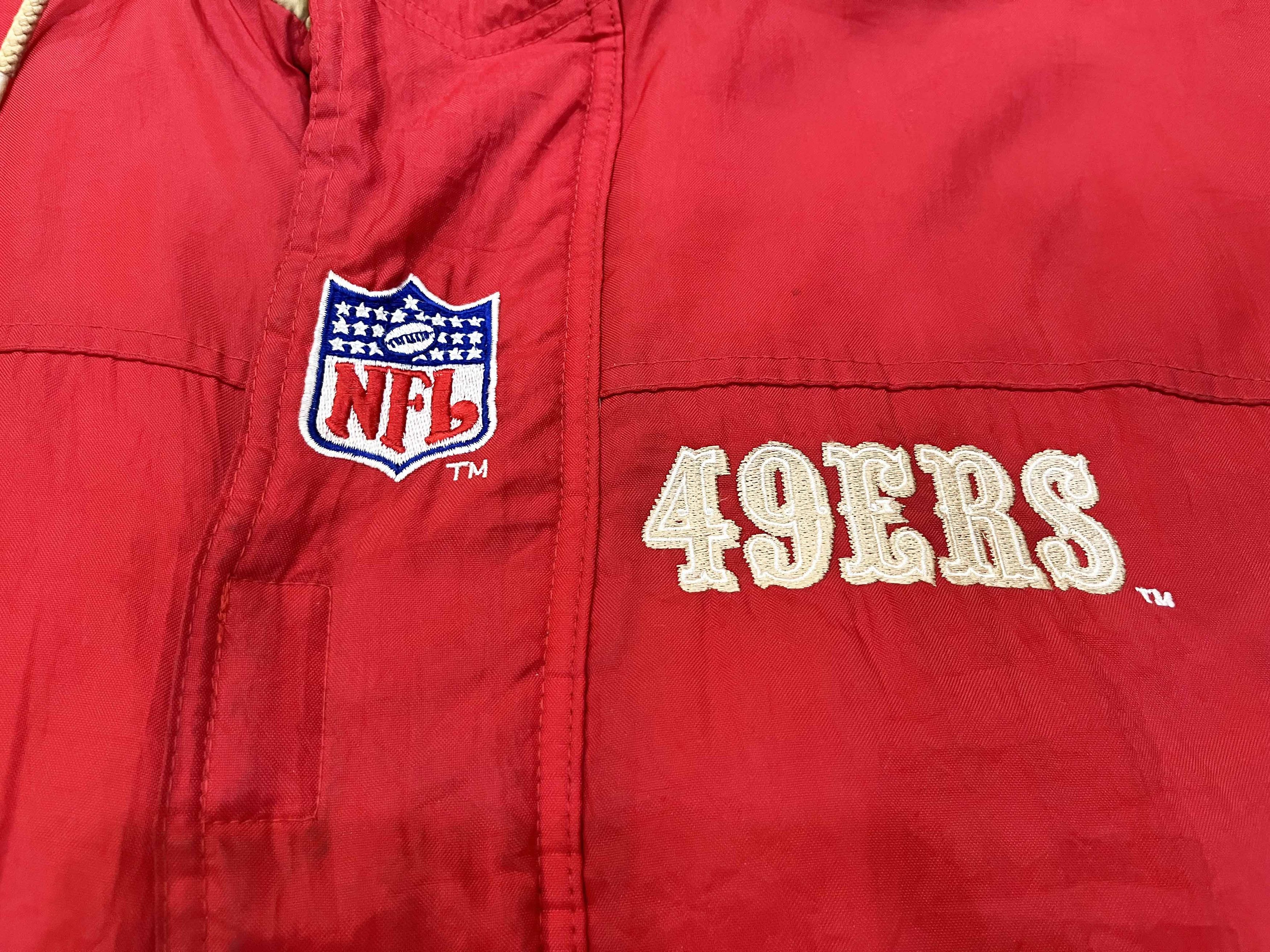 NFL × Starter Vintage Starter NFL San Francisco 49ers Hoodie Puffer Jacket Size US XXL / EU 58 / 5 - 2 Thumbnail