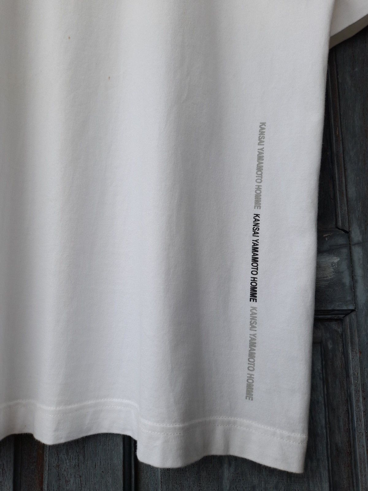Kansai Yamamoto Vintage Kansai Yamamoto Homme Logo Stripe Tee Japan Designer Size US L / EU 52-54 / 3 - 15 Thumbnail