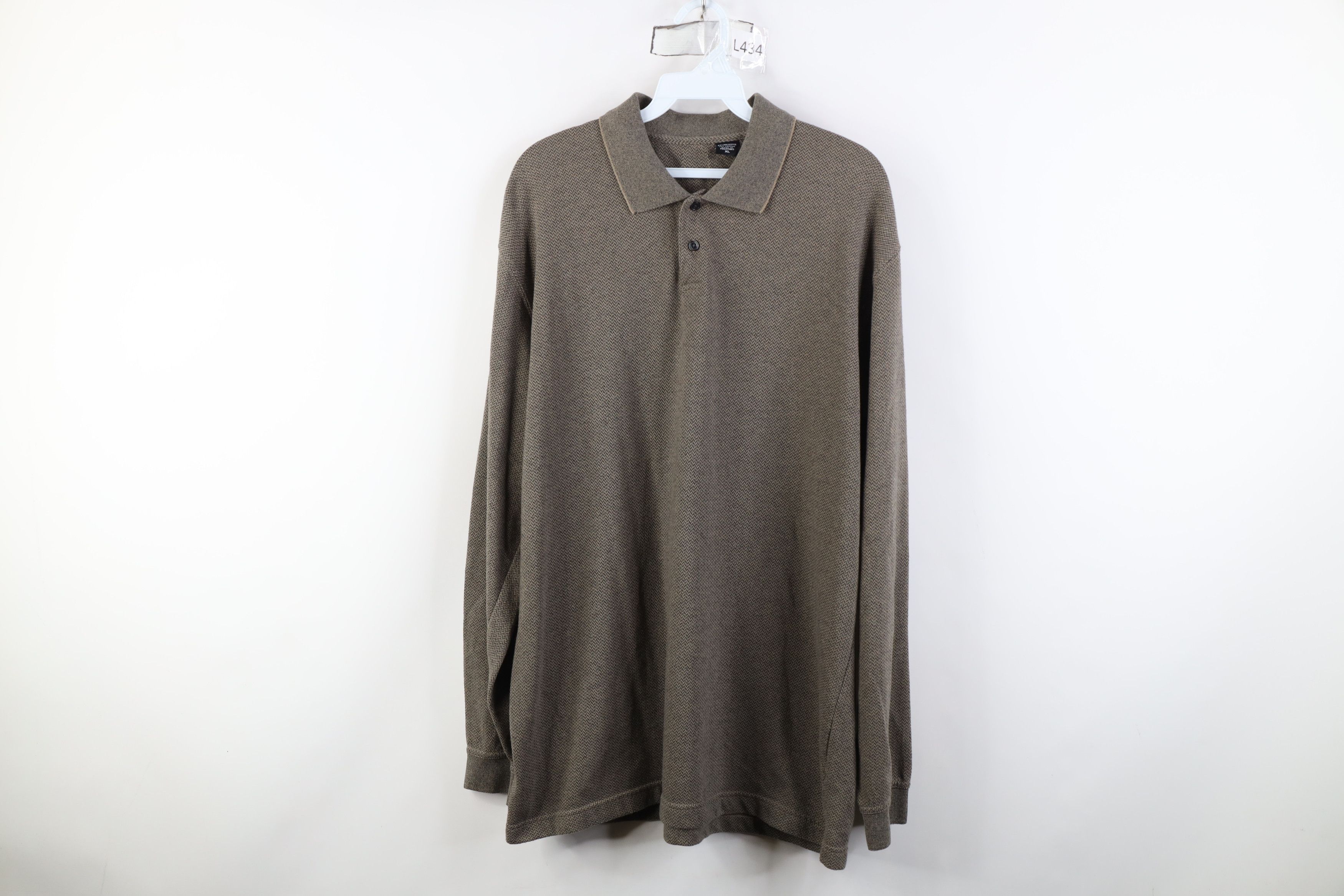 Vintage Vintage 90s Streetwear Knit Long Sleeve Rugby Polo Shirt Size US XL / EU 56 / 4 - 1 Thumbnail