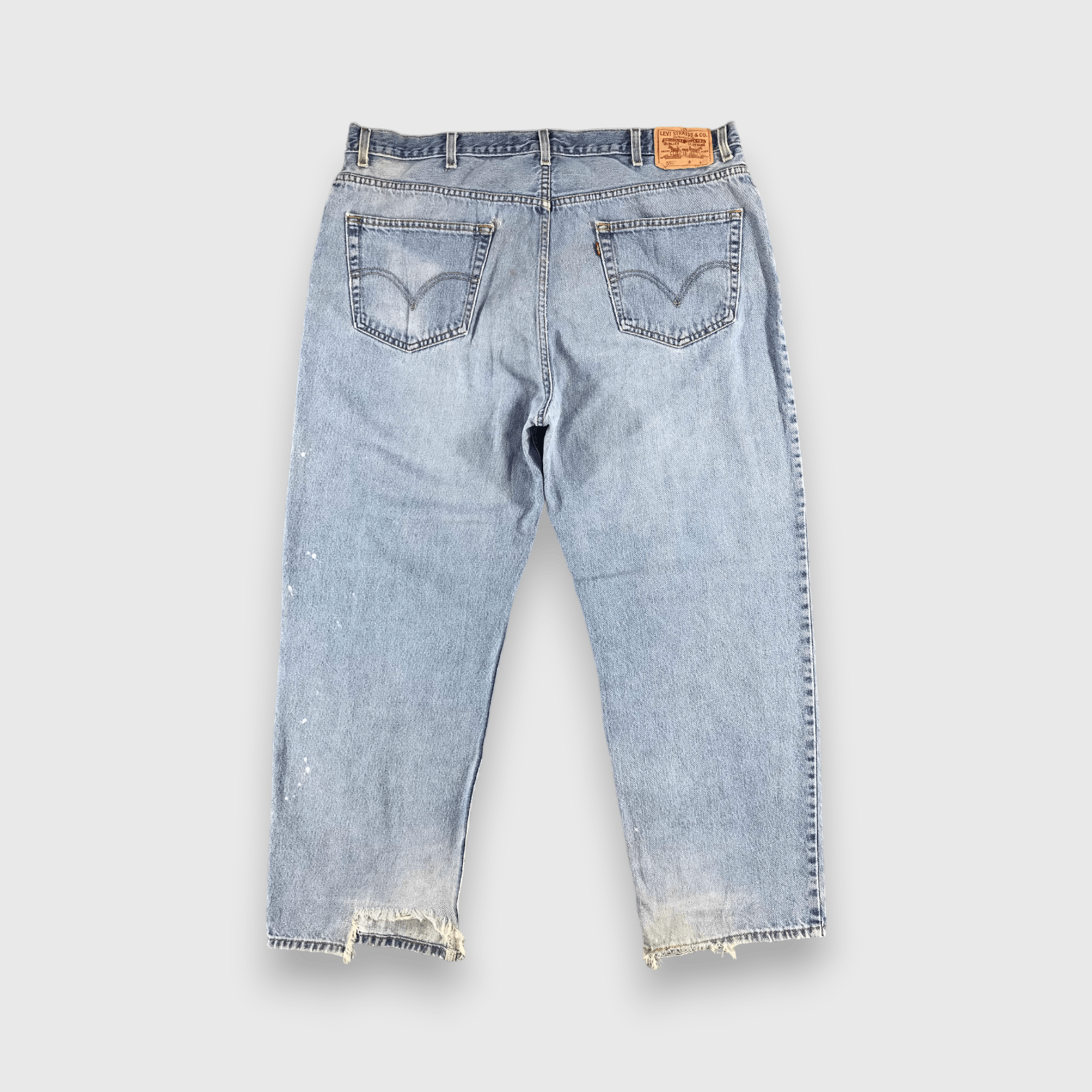 Levi's Vintage Levis 550 Light Wash Jeans-J1291 Size US 43 - 2 Thumbnail