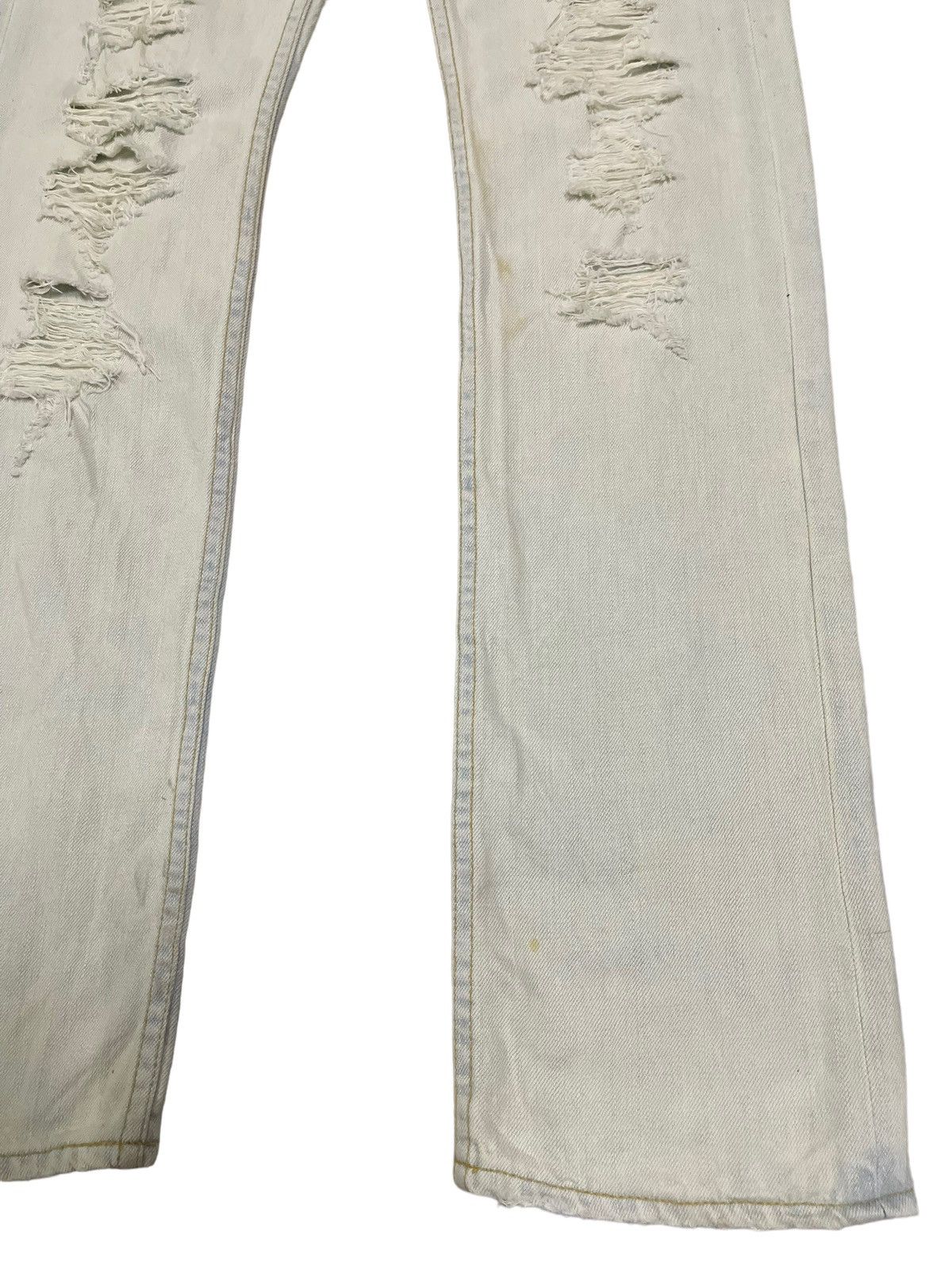 If Six Was Nine Vintage Japan Juriano Jurrie Distressed Style Flare Jeans Size US 30 / EU 46 - 6 Thumbnail
