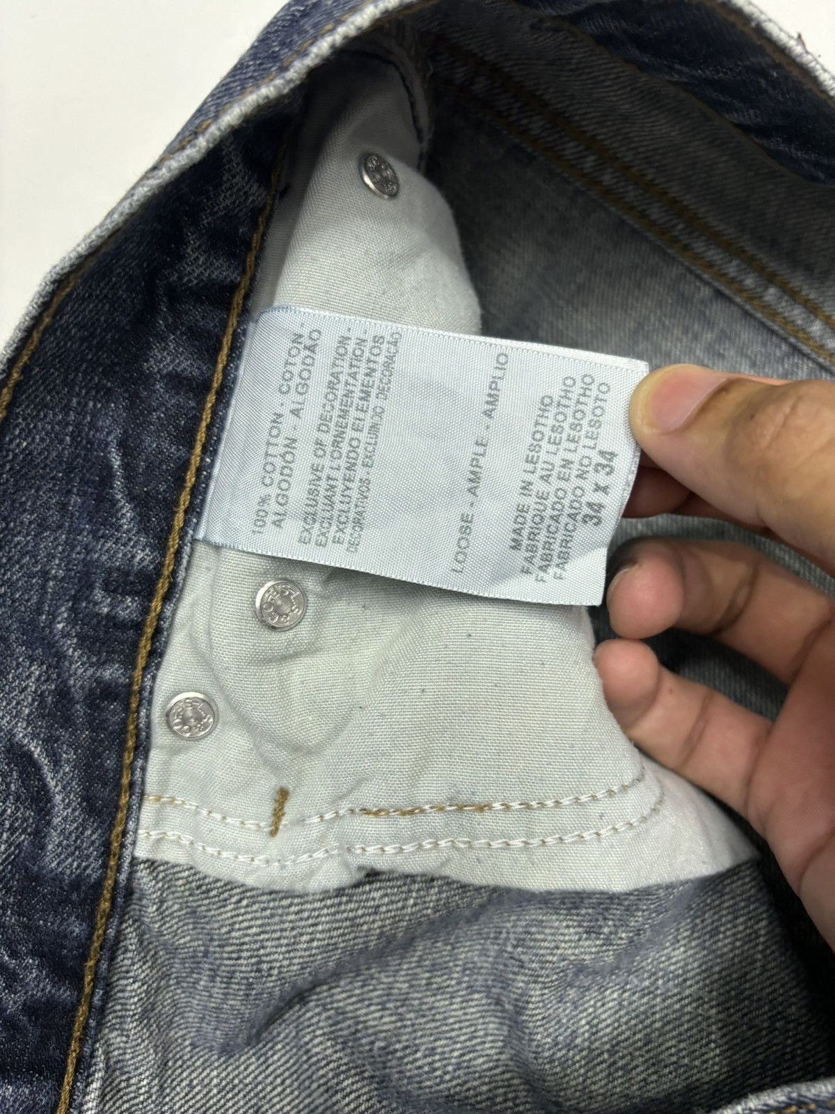 If Six Was Nine 🔥Levi’s 299 Baggy Loose Fit Denizen Denim Jeans Size US 36 / EU 52 - 10 Thumbnail