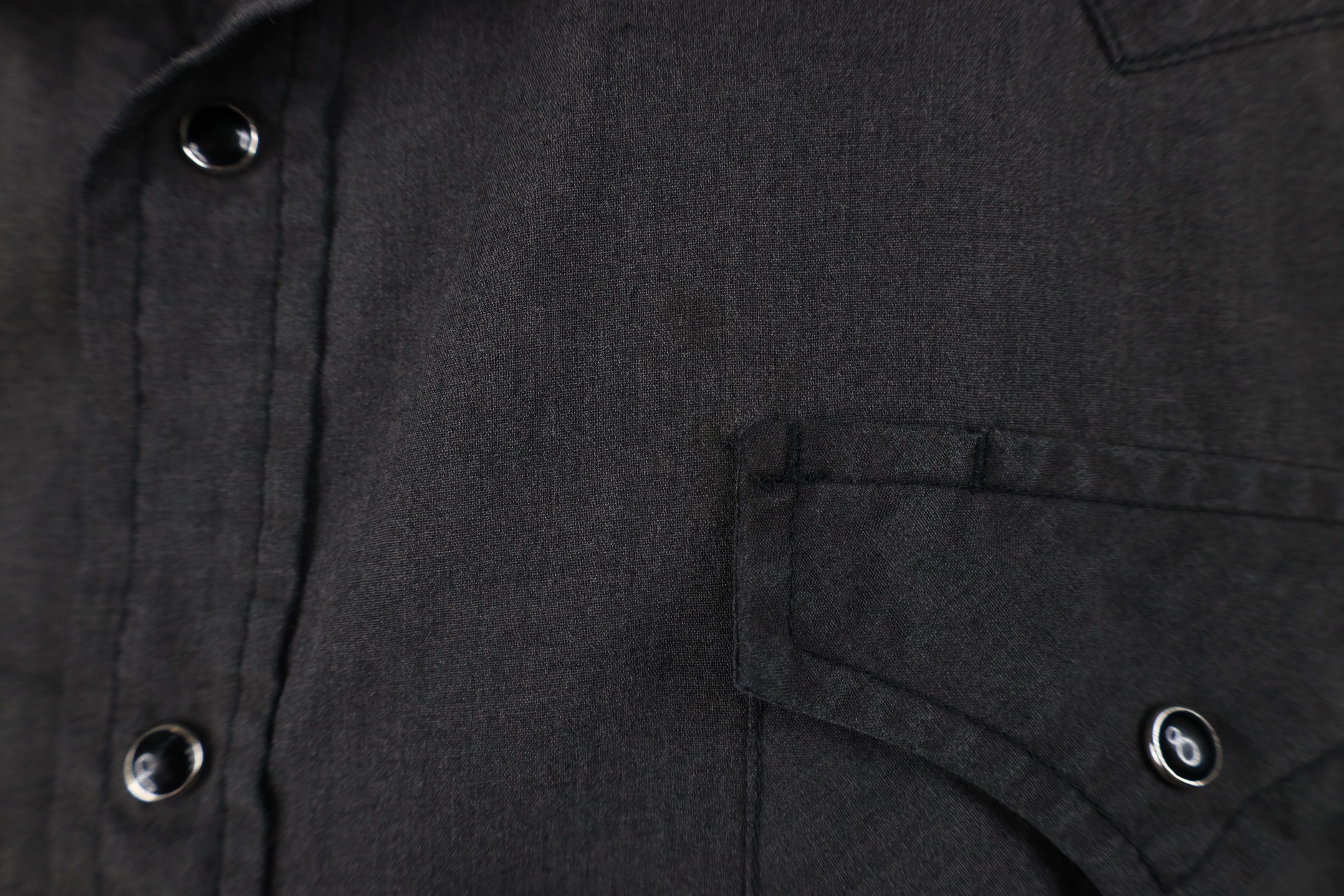 Vintage Vintage 70s Mens Faded Western Rodeo Snap Button Shirt Black Size US XL / EU 56 / 4 - 5 Thumbnail
